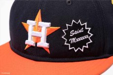 画像6: ©SAINT Mxxxxxx x NEW ERA NE_Cap ASTROS Navy/Orange (アストロズ キャップ) (6)
