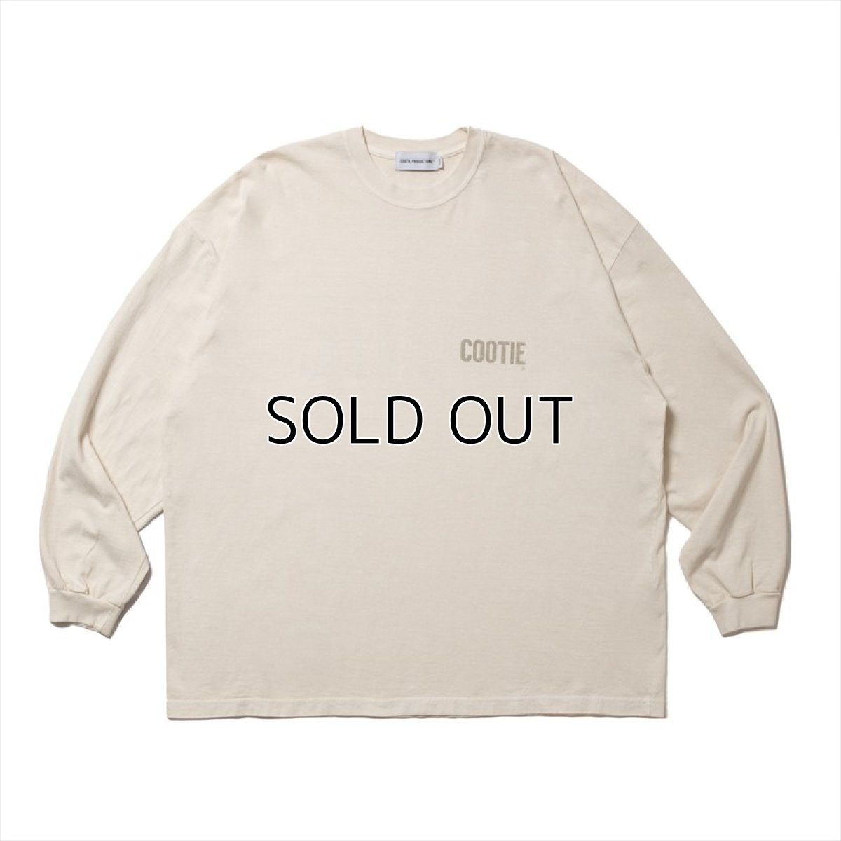 画像1: COOTIE PRODUCTIONS Pigment Dyed L/S Tee (ロングスリーブTシャツ) (1)