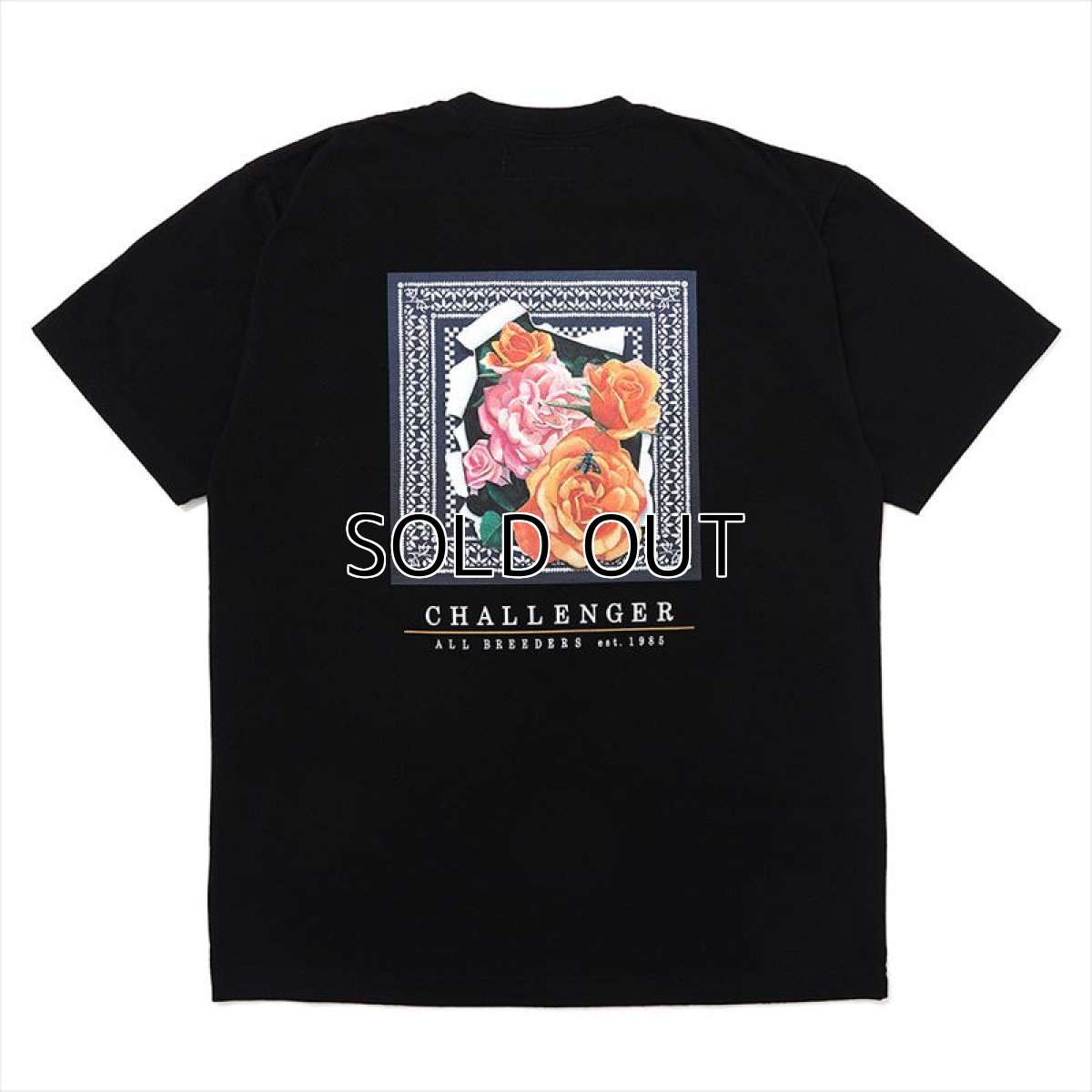 画像1: CHALLENGER Rose Bandana Tee (Tシャツ) (1)