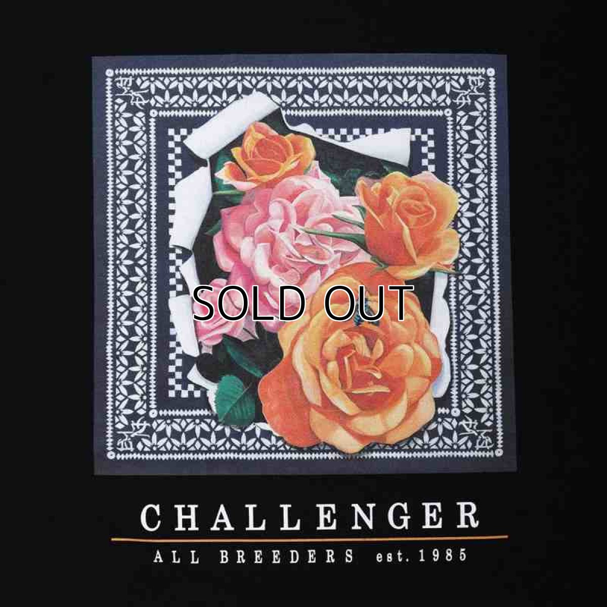 画像3: CHALLENGER Rose Bandana Tee (Tシャツ) (3)