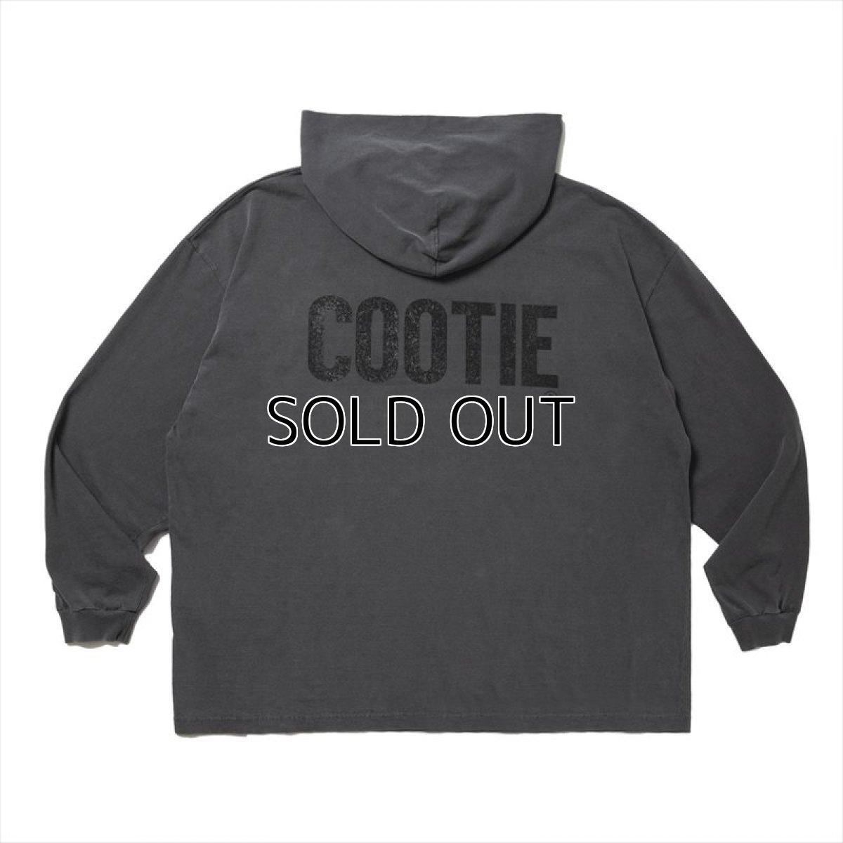 画像3: COOTIE PRODUCTIONS Pigment Dyed L/S Hooded Tee (ロングスリーブフーデッドTシャツ) (3)