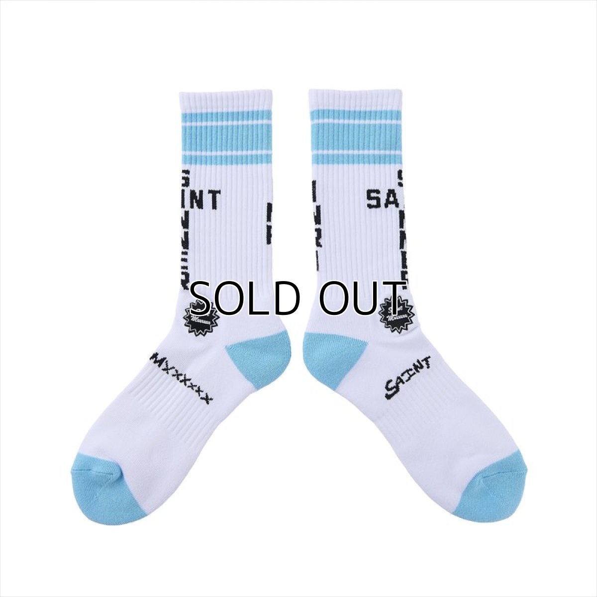 画像1: ©SAINT Mxxxxxx SOCKS SAINT SINNER Sky Blue (ソックス) (1)