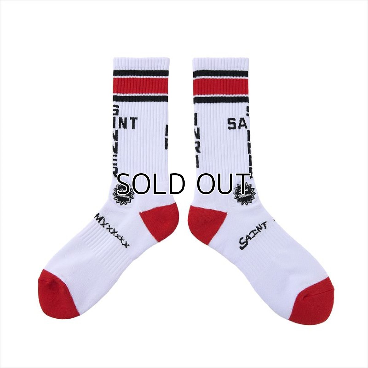 画像1: ©SAINT Mxxxxxx SOCKS SAINT SINNER Red (ソックス) (1)