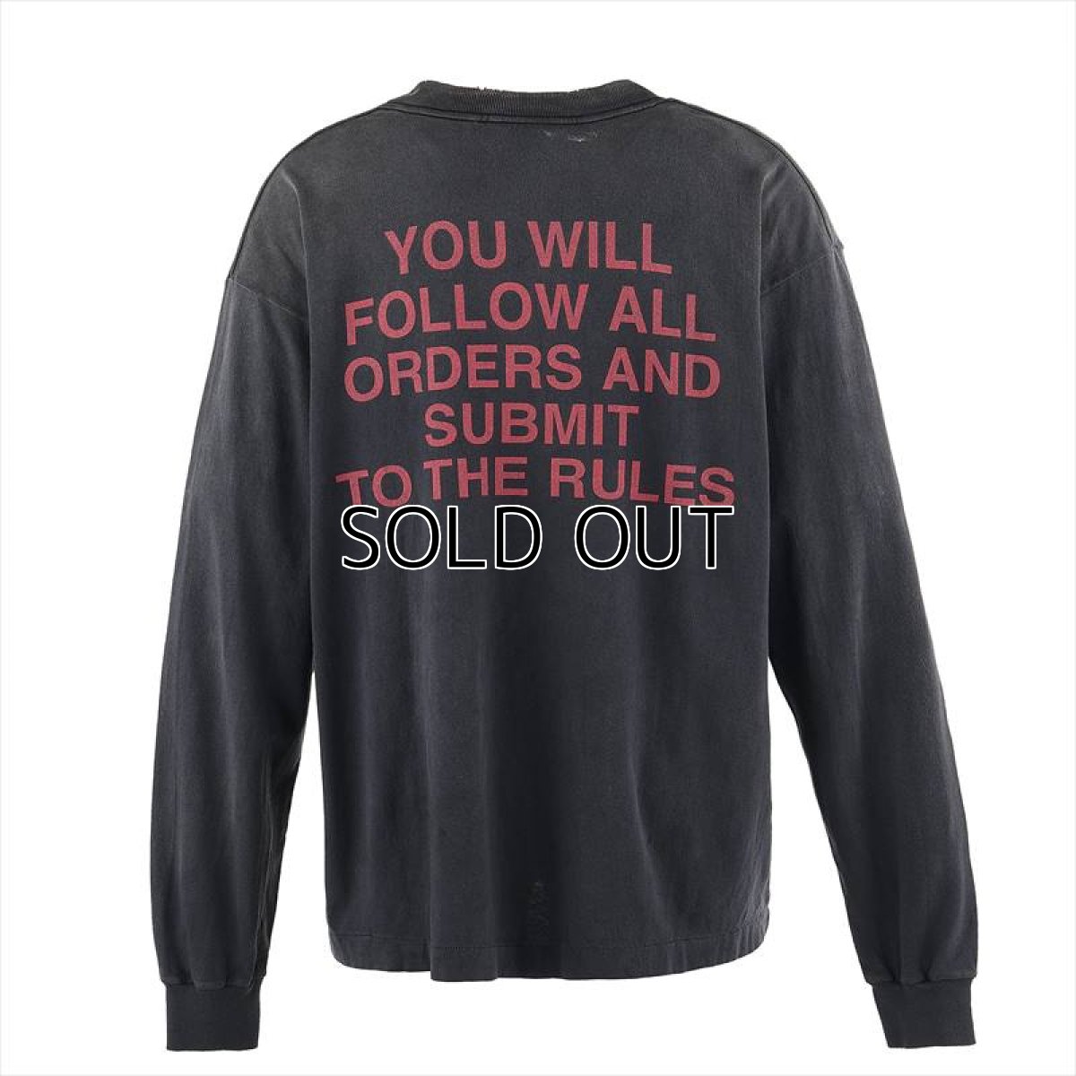 画像2: ©SAINT Mxxxxxx Kosuke Kawamura KK_LS TEE COMPLETE CONTRL Black (ロングスリーブTシャツ) (2)