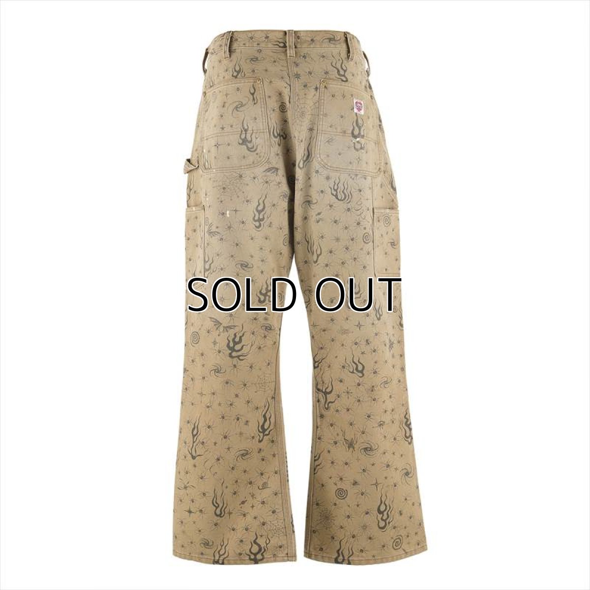 画像2: ©SAINT Mxxxxxx x DR.WOO DW_DBL KNEE PNTS Dr.Woo Beige (ダブルニーペインターパンツ) (2)