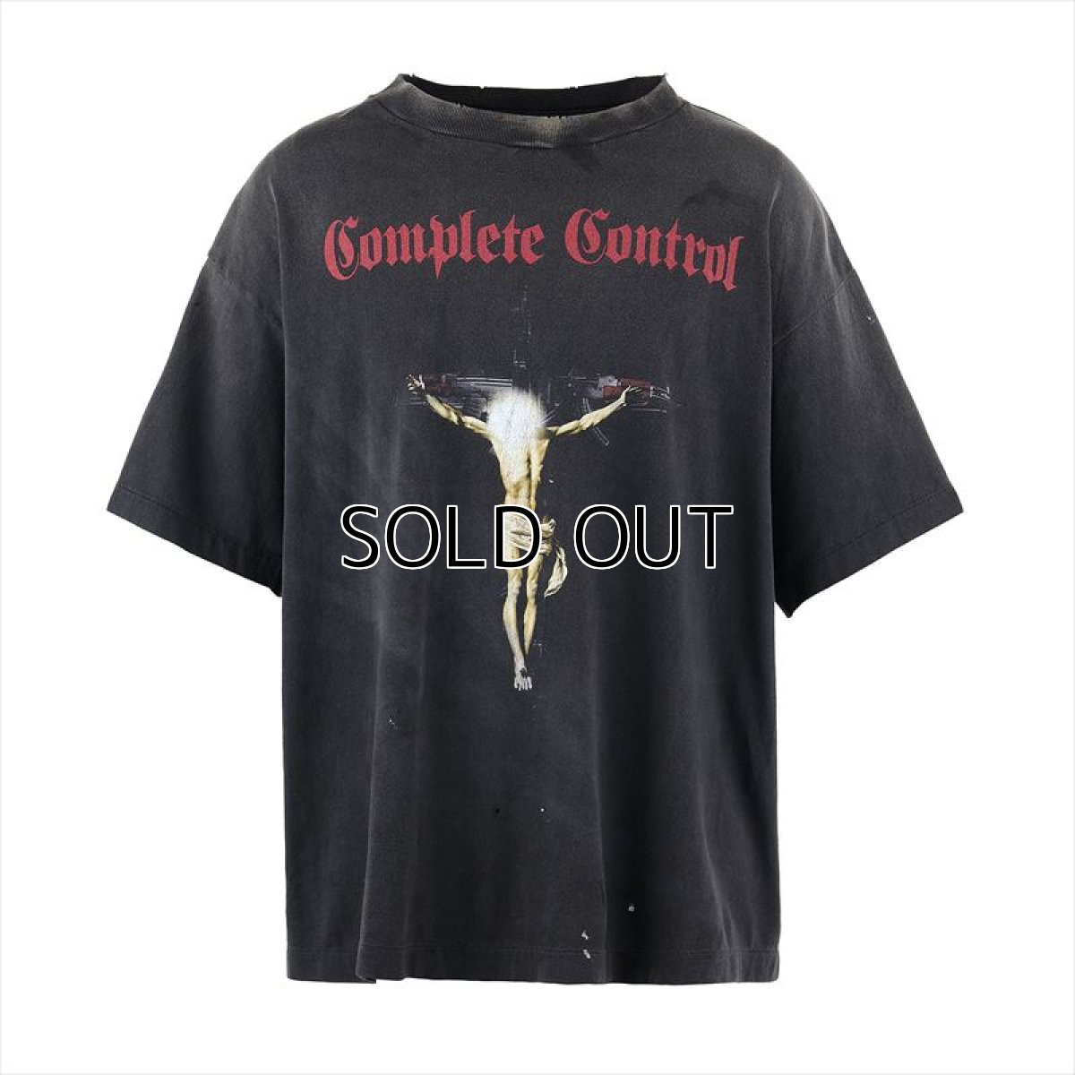 画像1: ©SAINT Mxxxxxx Kosuke Kawamura KK_SS TEE COMPLETE CONTRL Black (Tシャツ) (1)
