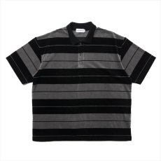 画像1: COOTIE PRODUCTIONS Velour Border S/S Polo (ベロアボーダーポロシャツ) (1)