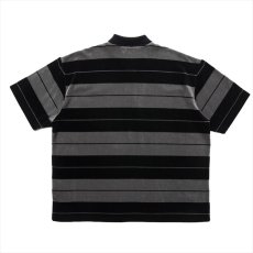 画像2: COOTIE PRODUCTIONS Velour Border S/S Polo (ベロアボーダーポロシャツ) (2)