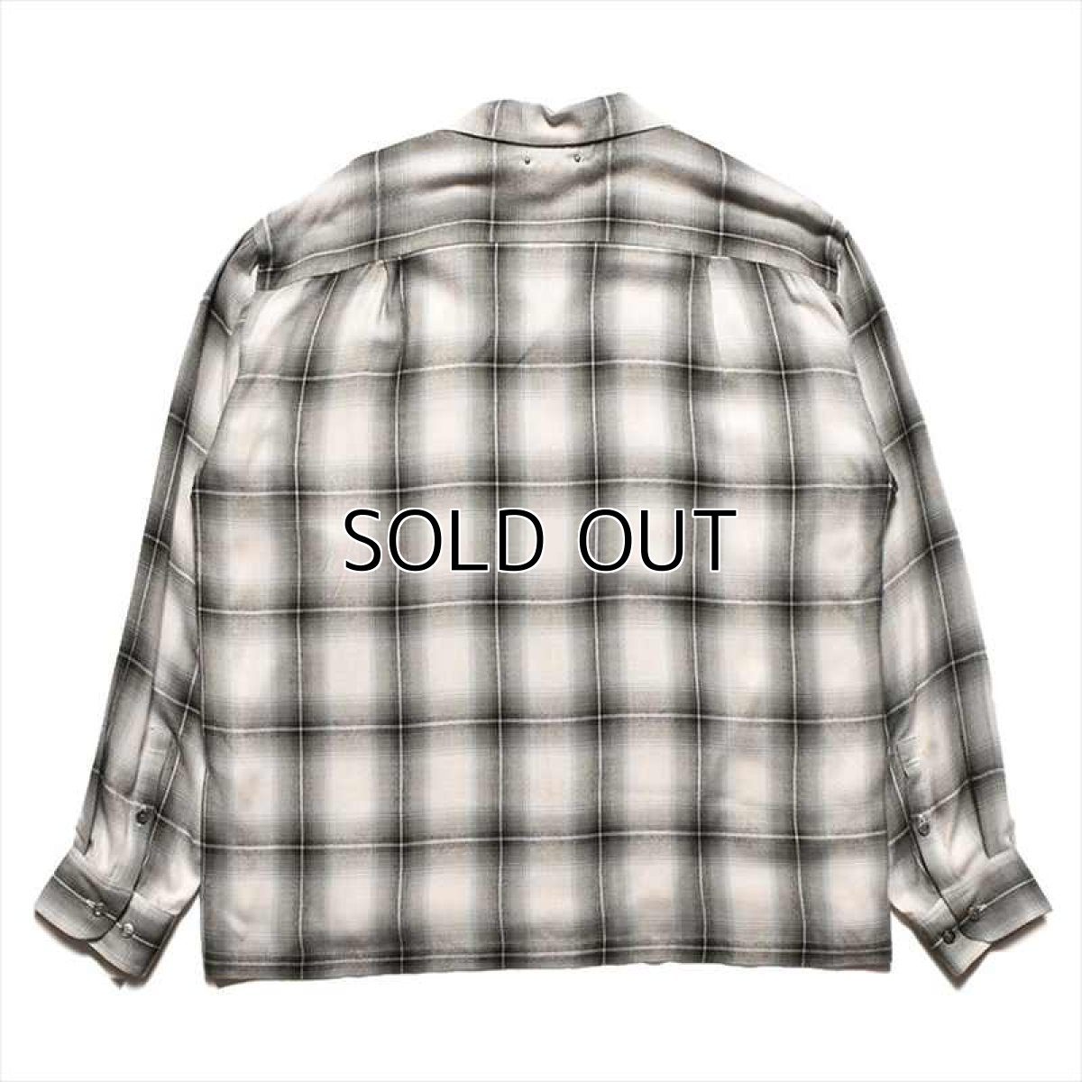 画像3: MINEDENIM R.Ombre Open Collar Shirt (チェックシャツ) (3)