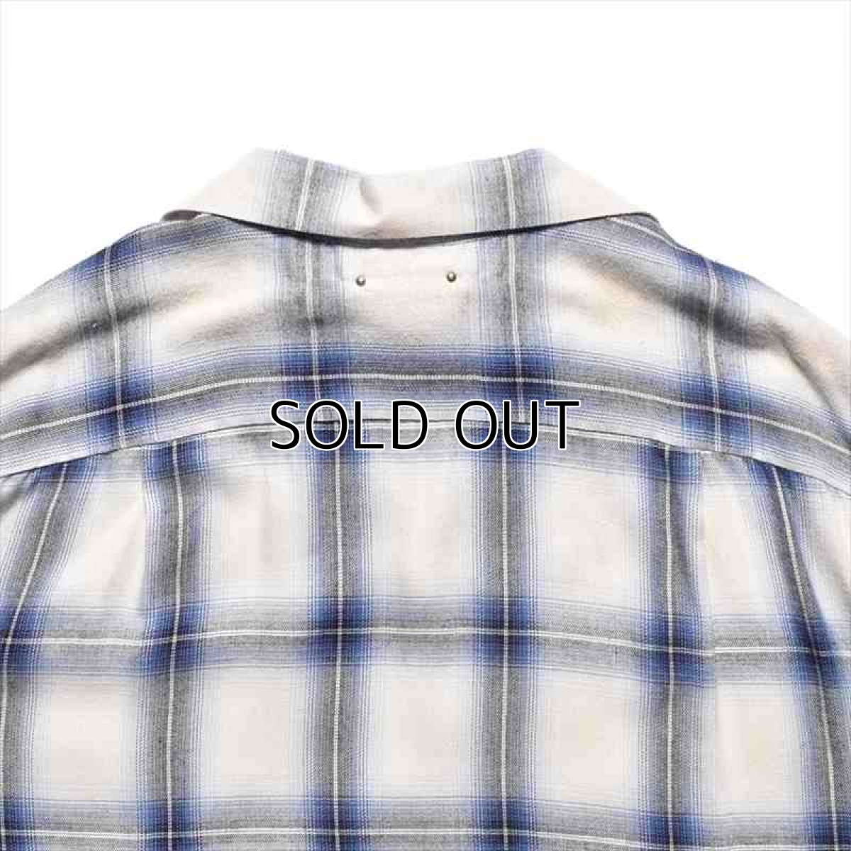 画像4: MINEDENIM R.Ombre Open Collar Shirt (チェックシャツ) (4)