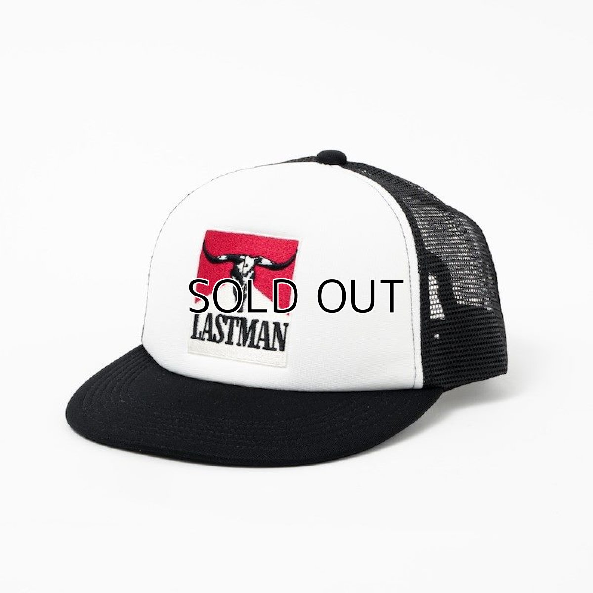 画像1: LASTMAN EMBROID TRUCKER CAP TABACO (トラッカーキャップ) (1)