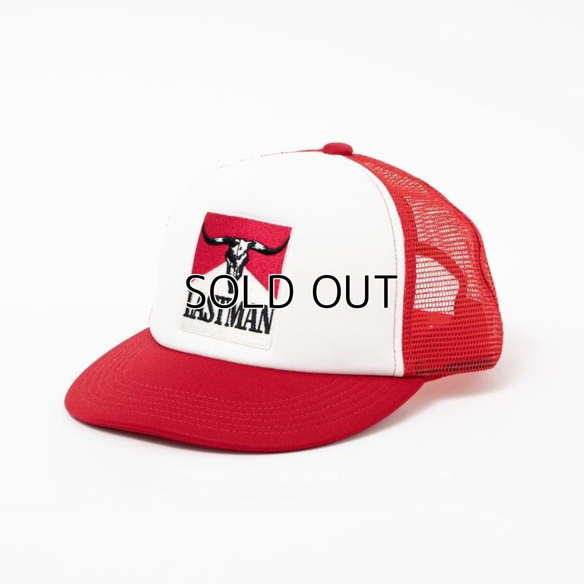画像1: LASTMAN EMBROID TRUCKER CAP TABACO (トラッカーキャップ) (1)