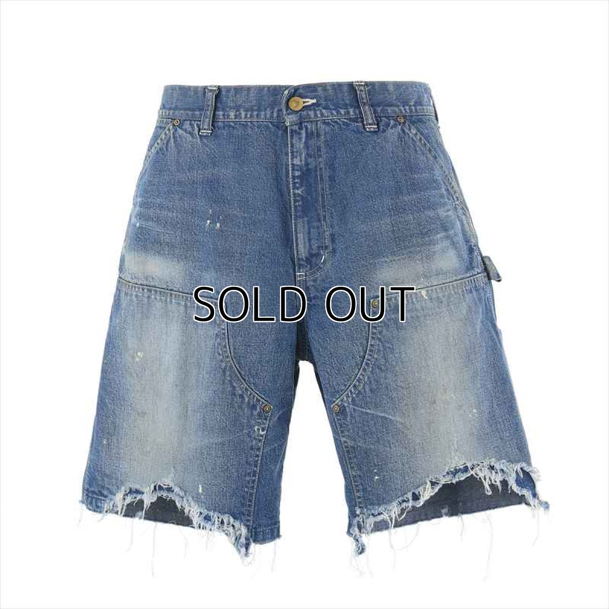 画像1: ©SAINT Mxxxxxx DOUBLE KNEE SHORTS Blue (ダブルニーデニムショーツ) (1)