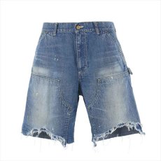 画像1: ©SAINT Mxxxxxx DOUBLE KNEE SHORTS Blue (ダブルニーデニムショーツ) (1)