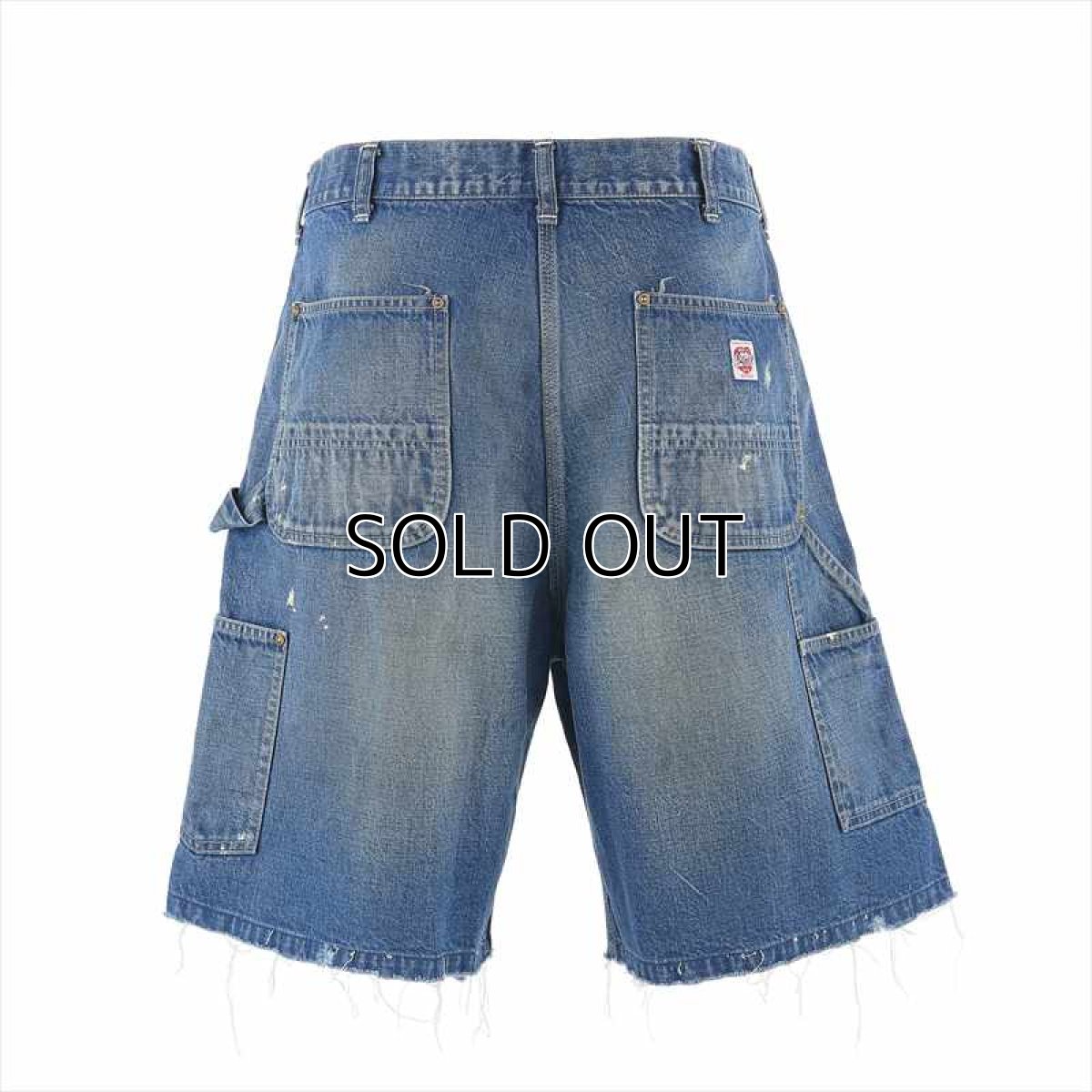 画像2: ©SAINT Mxxxxxx DOUBLE KNEE SHORTS Blue (ダブルニーデニムショーツ) (2)