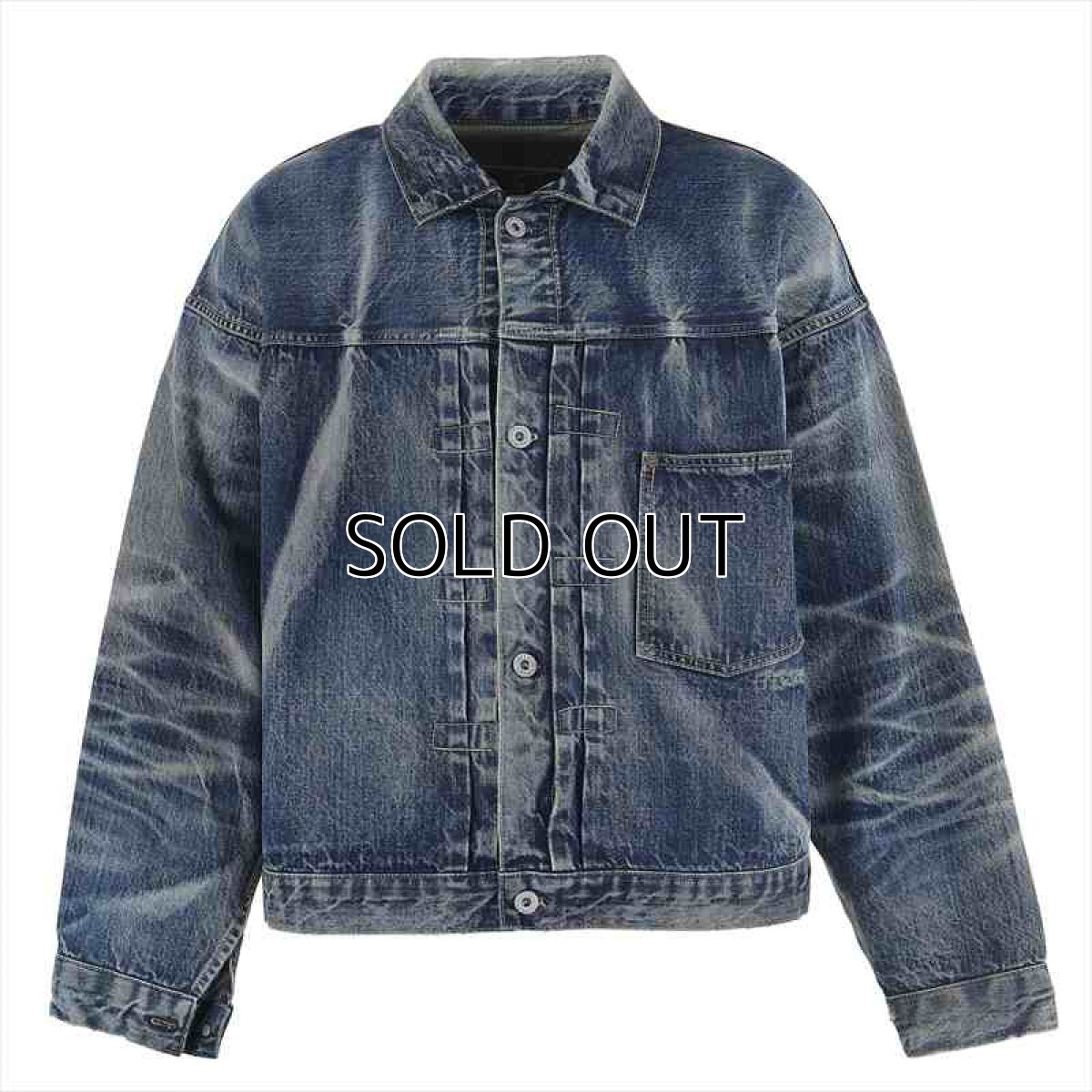 画像1: ©SAINT Mxxxxxx x BerBerJin BJ_DENIM JKT DAMAGE Blue (デニムジャケット) (1)