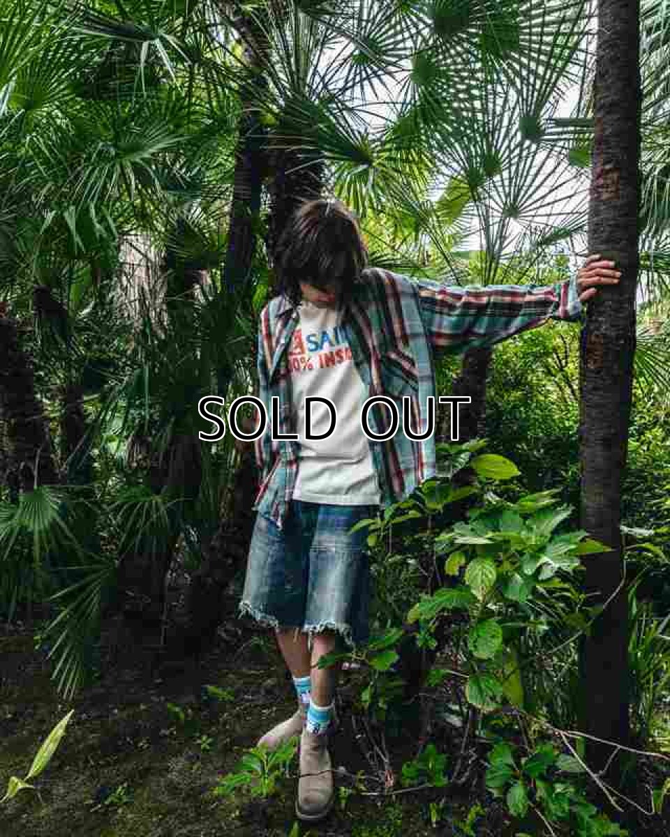 画像3: ©SAINT Mxxxxxx DOUBLE KNEE SHORTS Blue (ダブルニーデニムショーツ) (3)