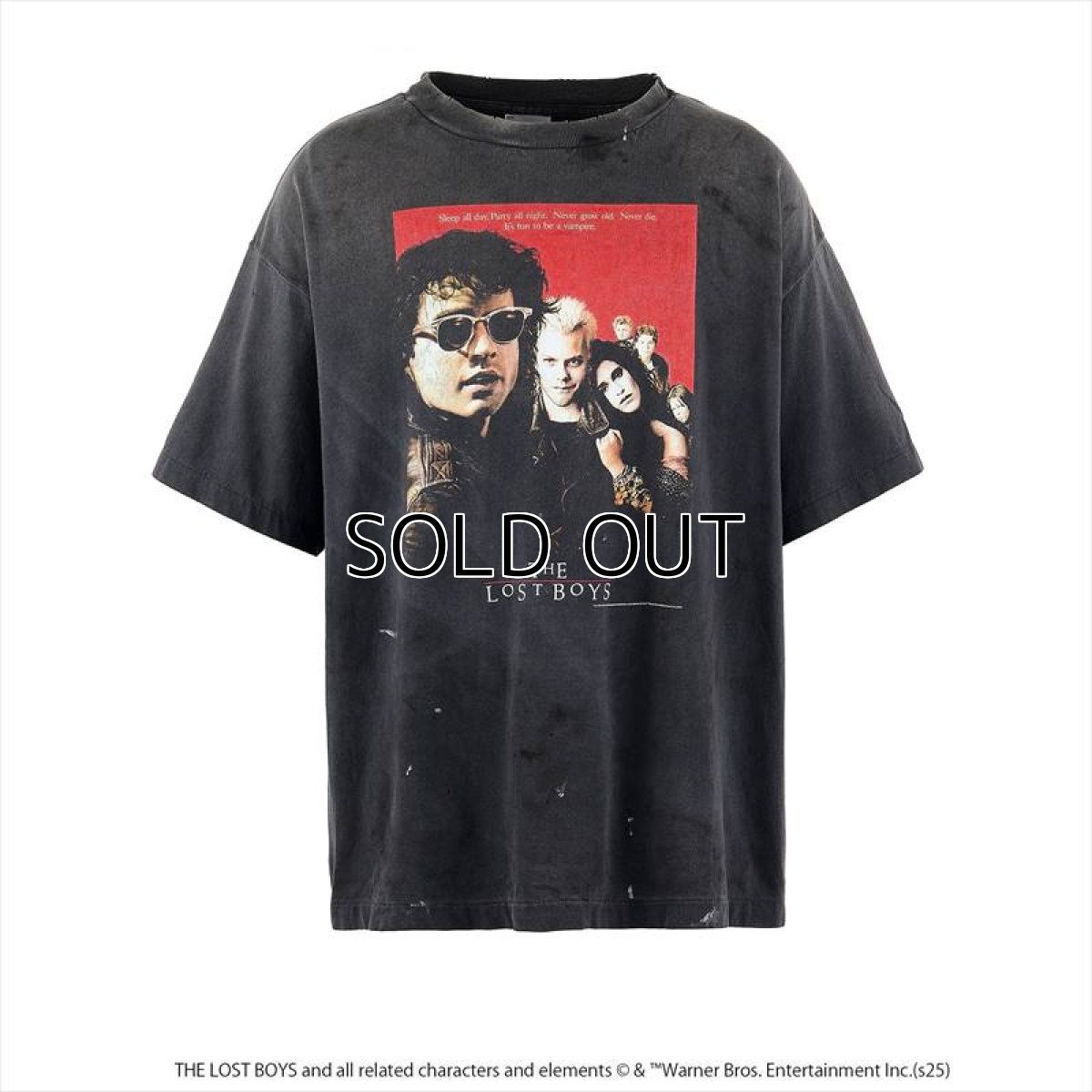 画像1: ©SAINT Mxxxxxx x THE LOST BOYS LB_SS TEE LOSTBOYS Black (Tシャツ) (1)
