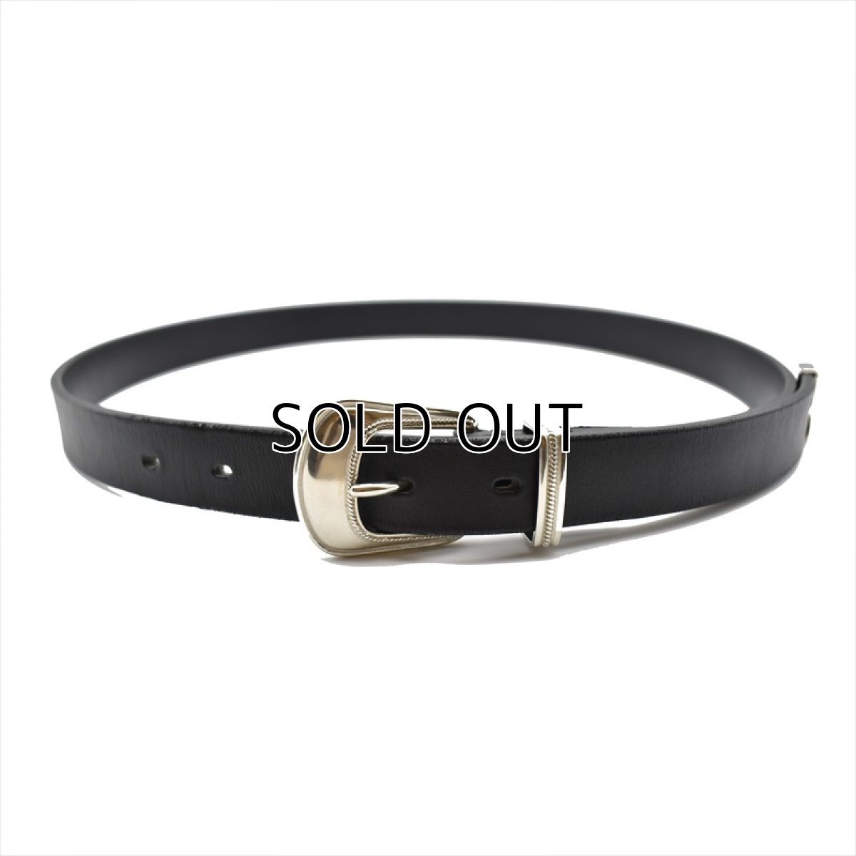 画像1: MINEDENIM Western Leather Belt (ベルト) (1)