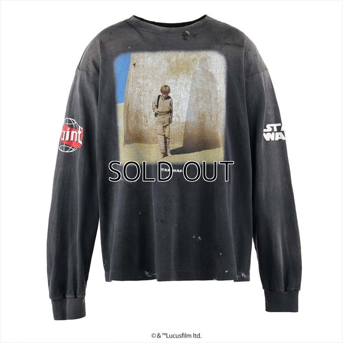 画像1: ©SAINT Mxxxxxx x STAR WARS SW_LS TEE DARSVADER Black (Tシャツ) (1)