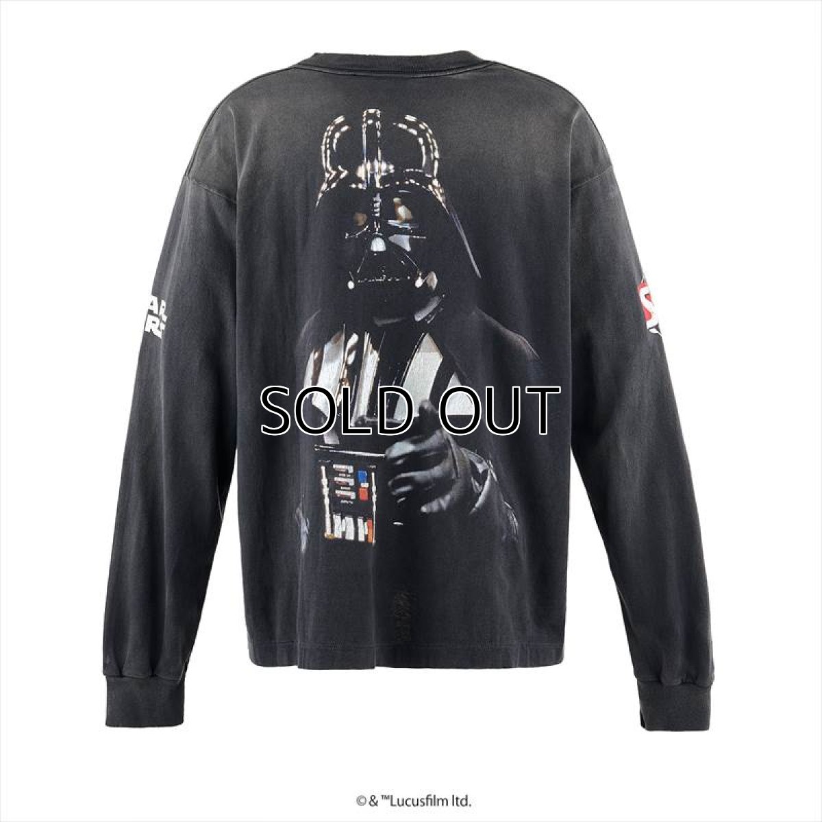 画像2: ©SAINT Mxxxxxx x STAR WARS SW_LS TEE DARSVADER Black (Tシャツ) (2)