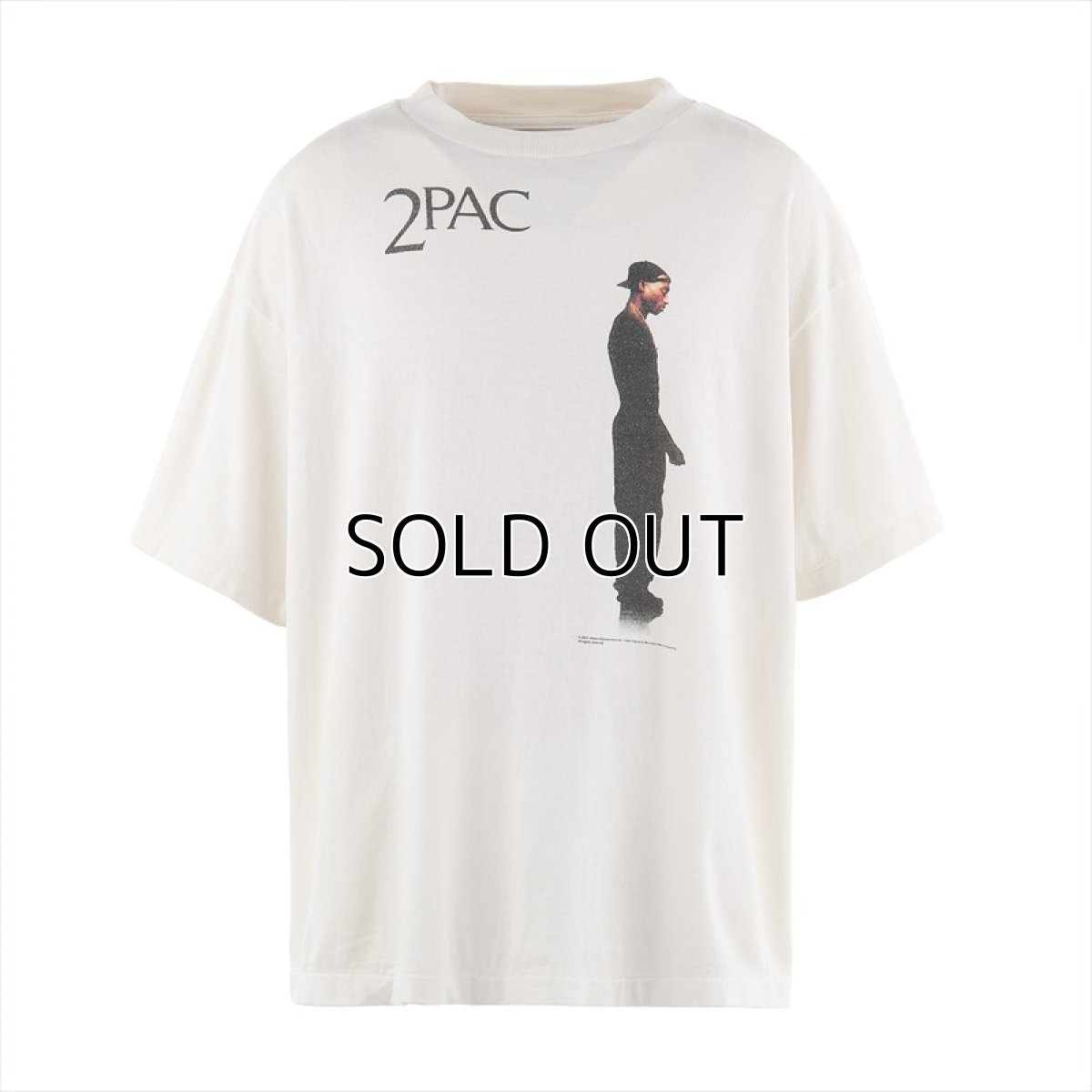 画像1: ©SAINT Mxxxxxx x 2PAC 2PC_SS TEE 2PAC White (Tシャツ) (1)