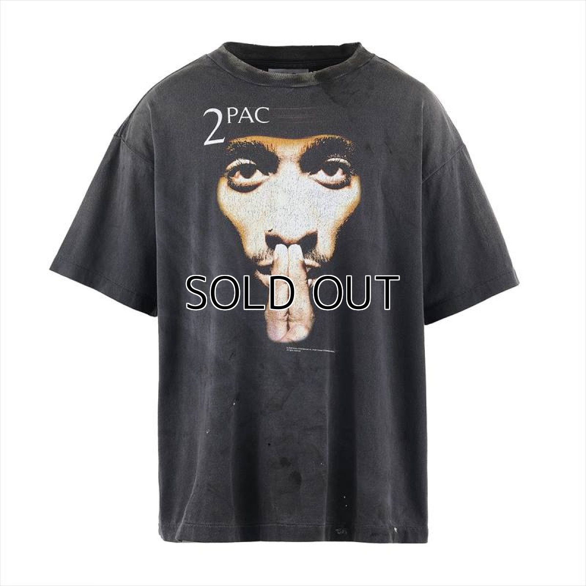 画像1: ©SAINT Mxxxxxx x 2PAC 2PC_SS TEE 2PAC Black (Tシャツ) (1)