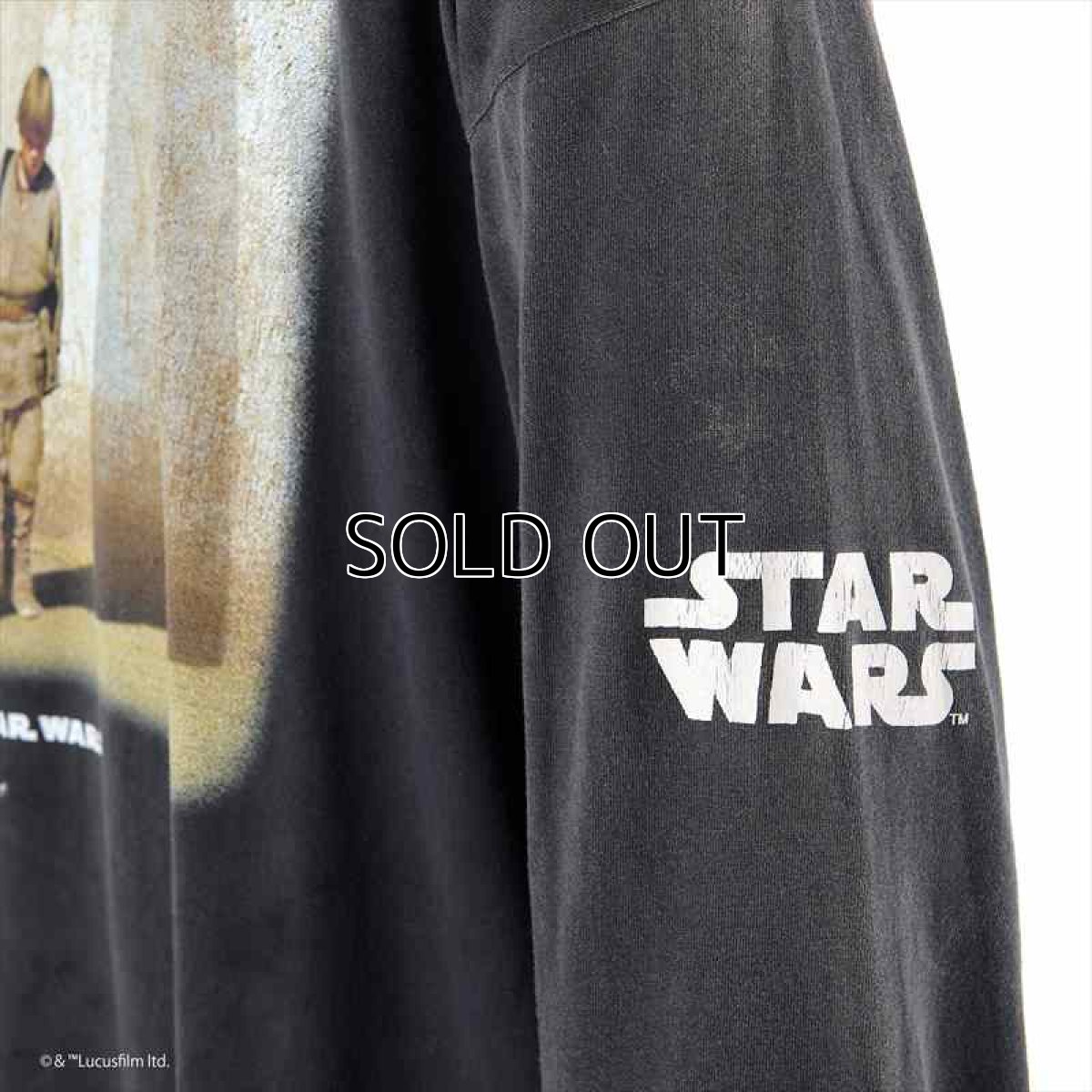 画像4: ©SAINT Mxxxxxx x STAR WARS SW_LS TEE DARSVADER Black (Tシャツ) (4)