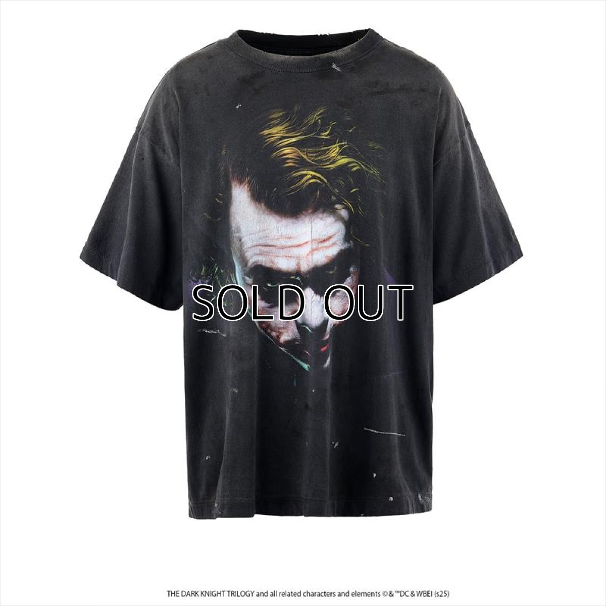 画像1: ©SAINT Mxxxxxx x The Dark Knight BTM_SS TEE JOKER Black (Tシャツ) (1)