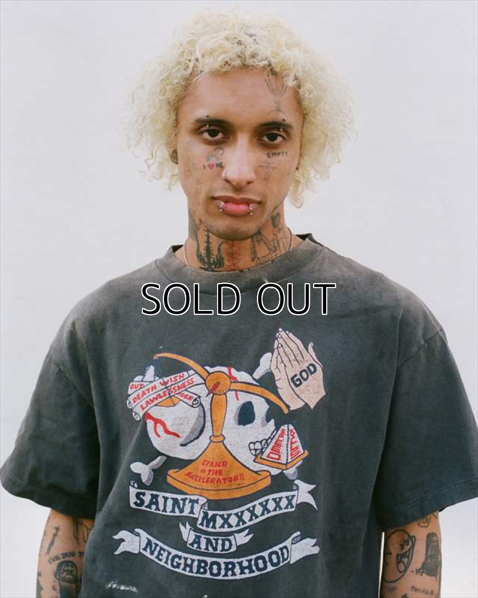 画像2: ©SAINT Mxxxxxx x NEIGHBORHOOD STHD . SS TEE PRAY (Tシャツ) (2)