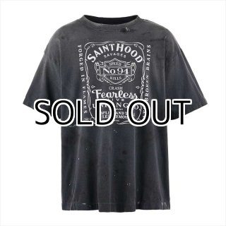【SAINT Mxxxxxx】STHD.SS TEE HOOD / Tシャツ (ブラック) SAINT M×××××× (セントマイケル) SS25 Tシャツ・カットソー