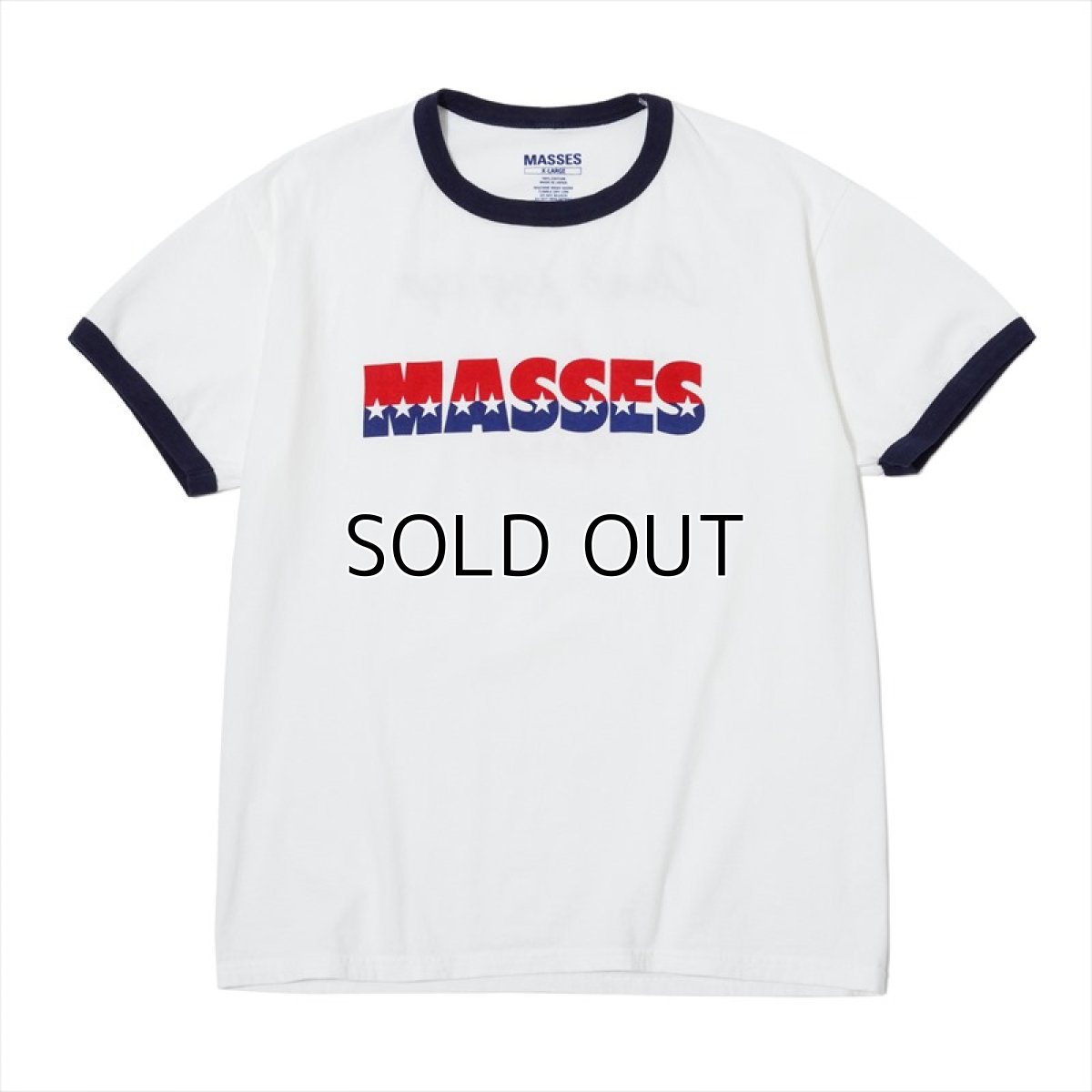 画像1: MASSES Ringer T-Shirt Star (Tシャツ) (1)