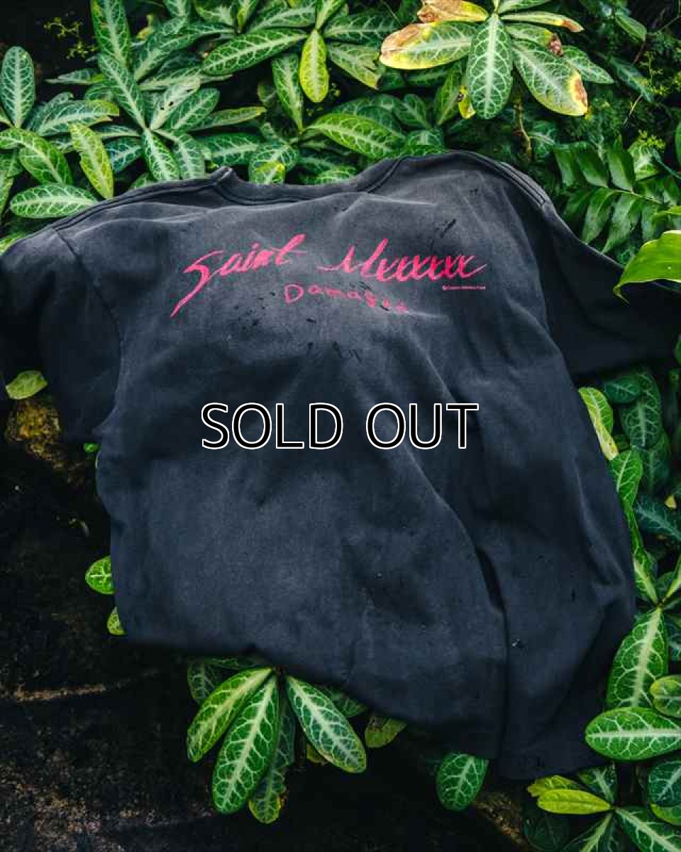 画像4: ©SAINT Mxxxxxx SS TEE DAMAGED Black (Tシャツ) (4)