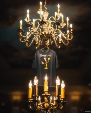 画像4: ©SAINT Mxxxxxx Disney DNF_SS TEE BONJOUR Navy (Tシャツ) (4)