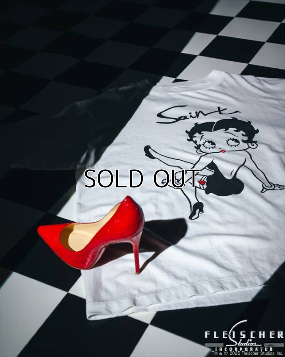 画像4: ©SAINT Mxxxxxx x Betty Boop BTY_SS TEE BETTY White (Tシャツ) (4)