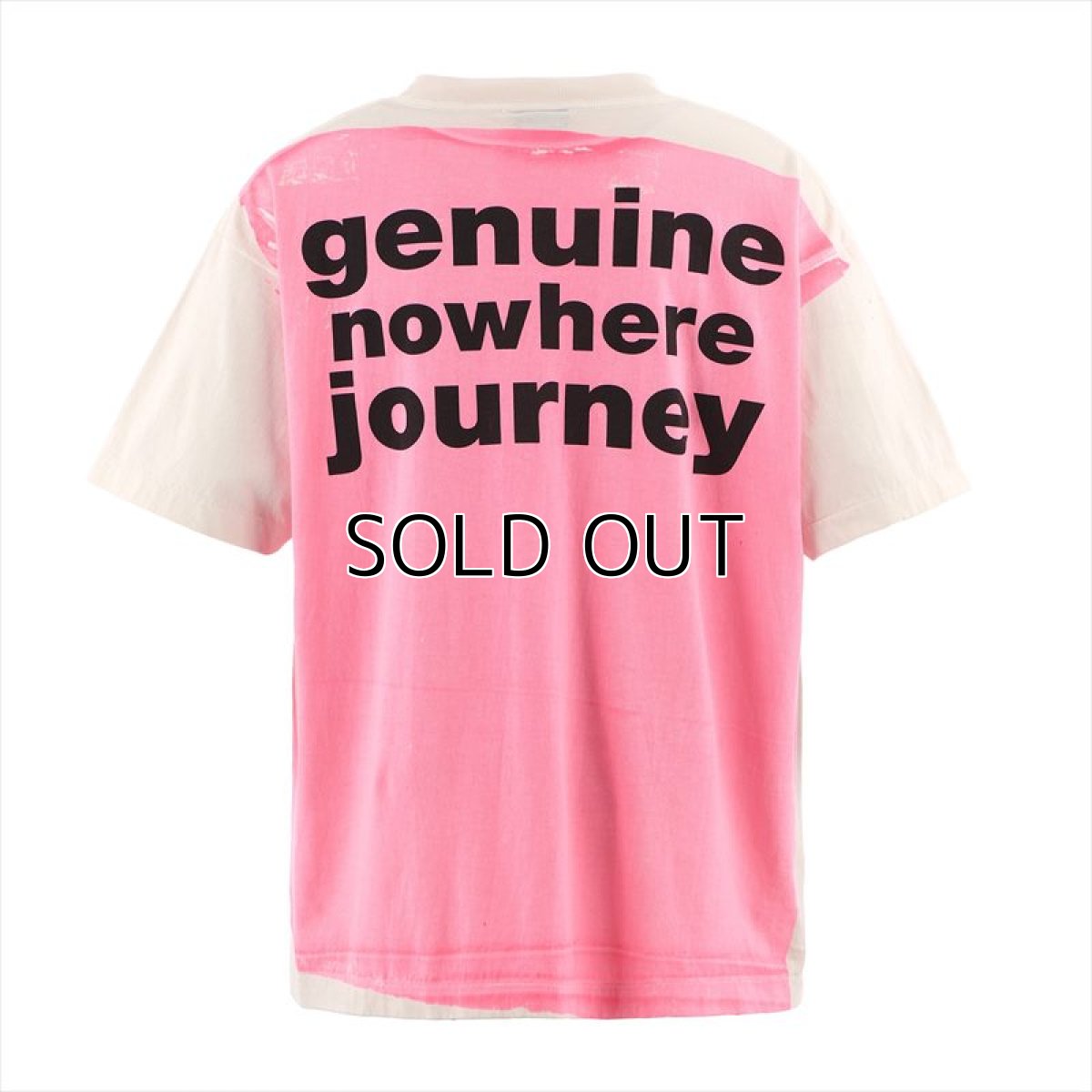 画像2: ©SAINT Mxxxxxx x A BATHING APE BAPE_SS TEE HANDPRINT White/Pink (Tシャツ) (2)