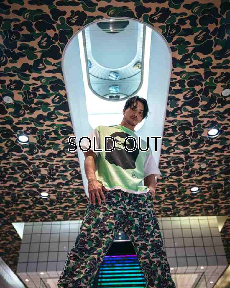 画像3: ©SAINT Mxxxxxx x A BATHING APE BAPE_SS TEE HANDPRINT White/Green (Tシャツ) (3)