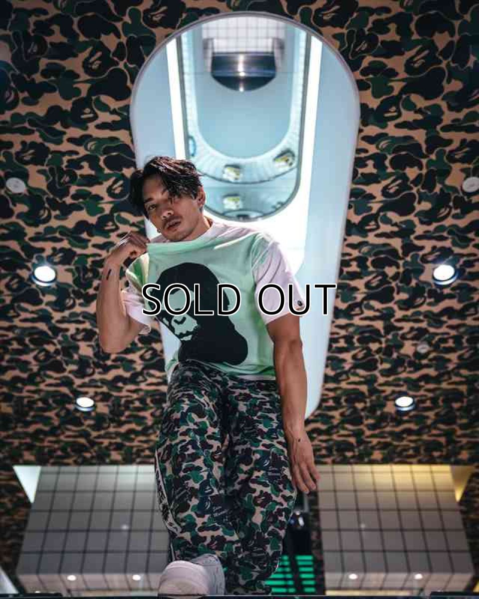 画像4: ©SAINT Mxxxxxx x A BATHING APE BAPE_SS TEE HANDPRINT White/Green (Tシャツ) (4)