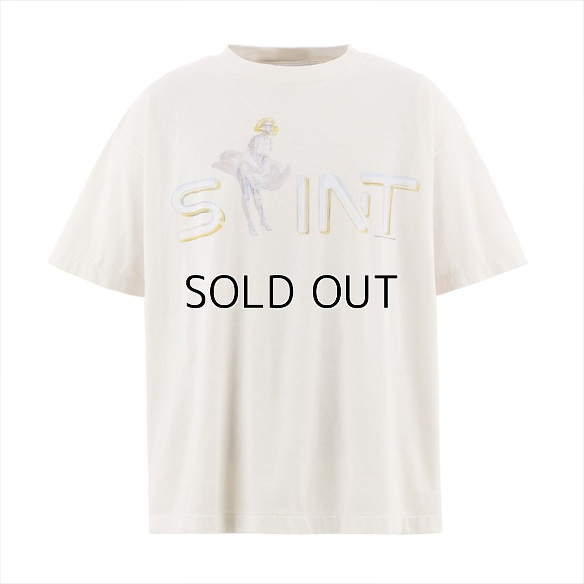 画像1: ©SAINT Mxxxxxx x SORAYAMA SRYM_SS TEE LOVERS White (Tシャツ) (1)