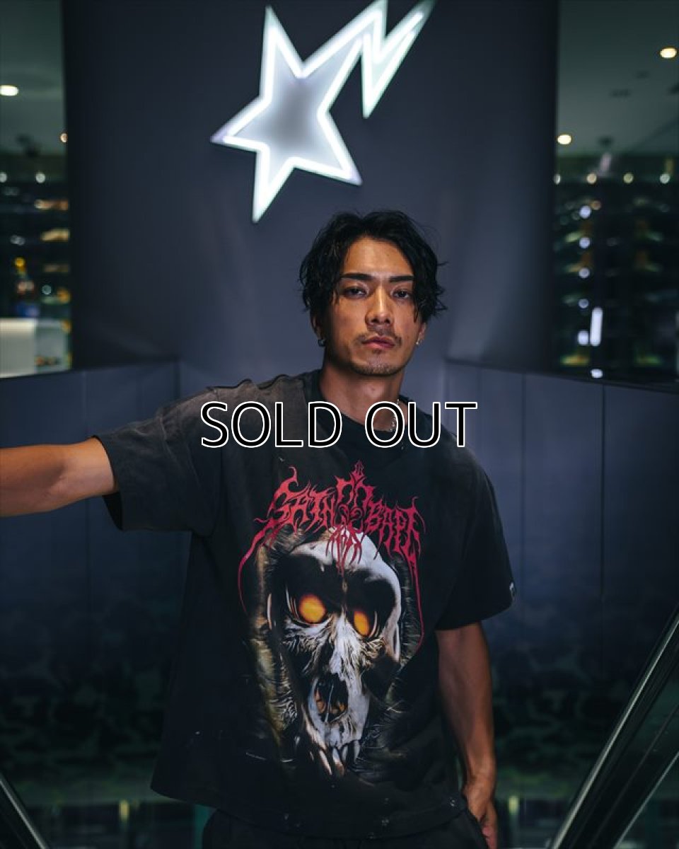 画像3: ©SAINT Mxxxxxx x A BATHING APE BAPE_SS TEE SAINT BAPE Black (Tシャツ) (3)