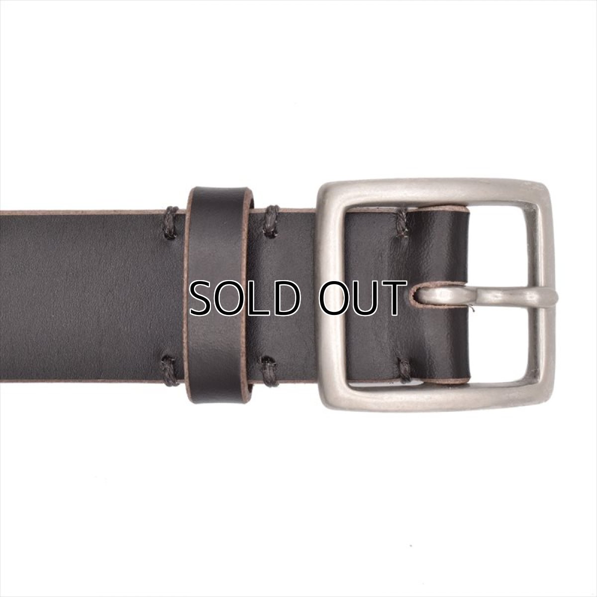 画像3: MINEDENIM Leather Officer Belt (ベルト) (3)