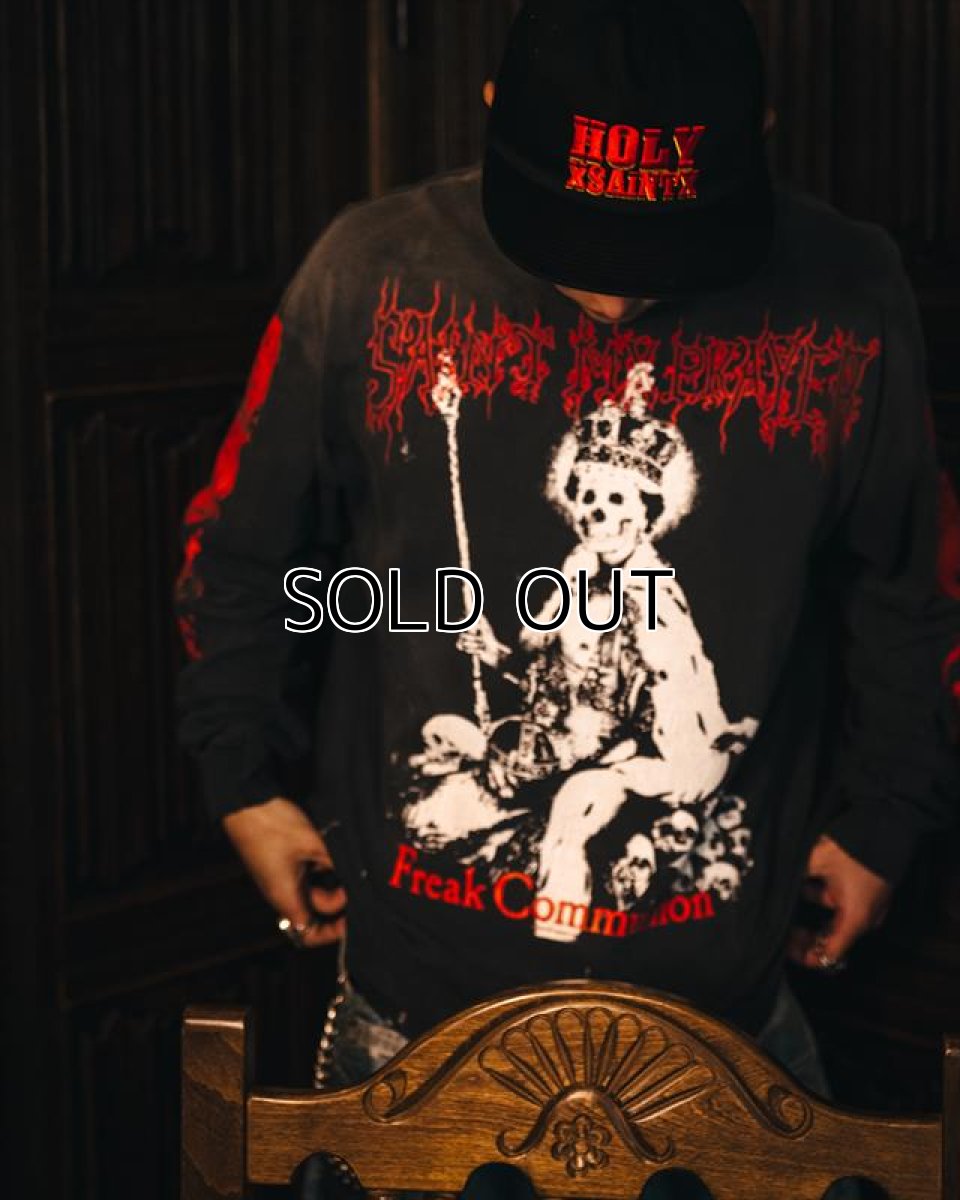 画像7: ©SAINT Mxxxxxx LS TEE SAINT IS A KISS Black (ロングスリーブTシャツ) (7)