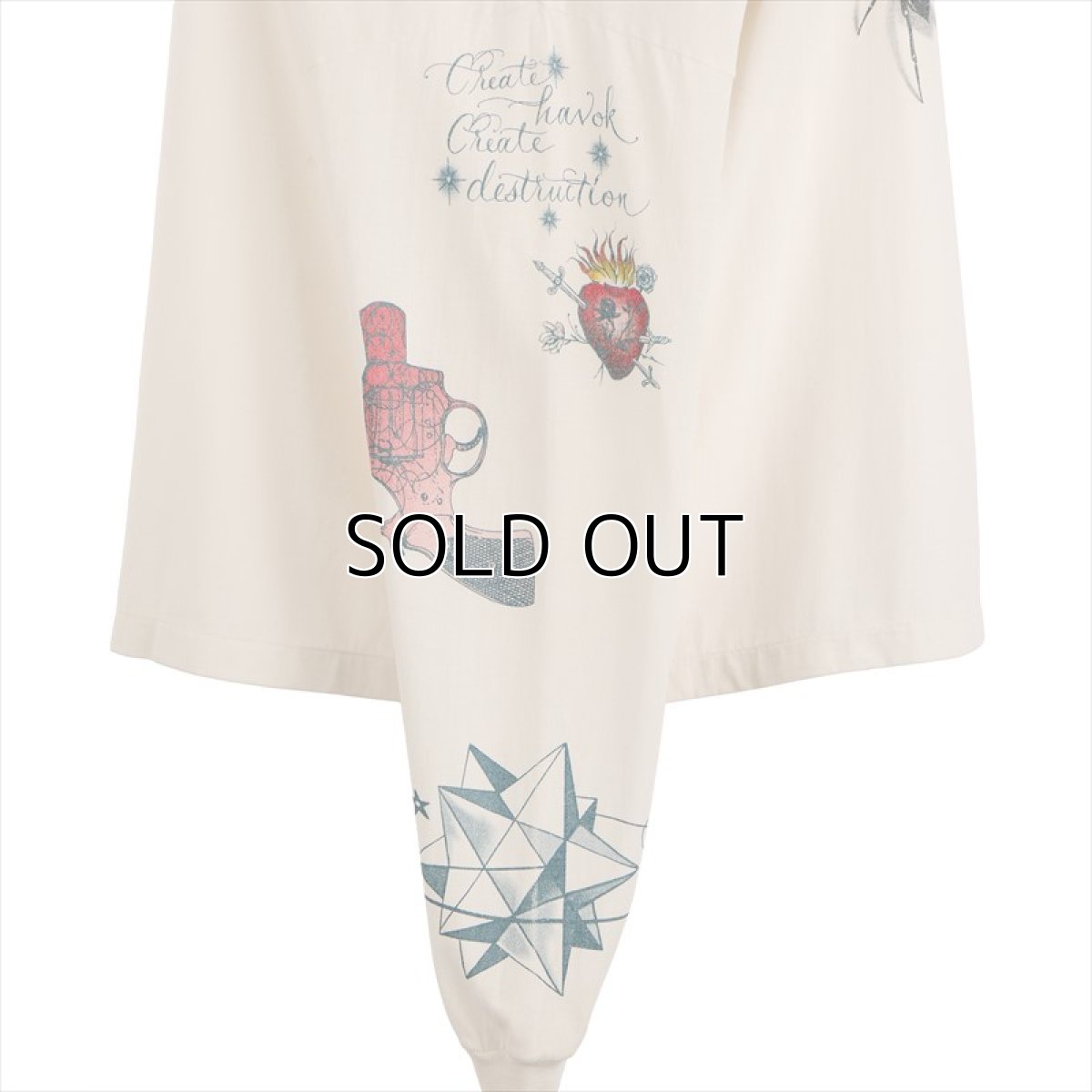 画像3: ©SAINT Mxxxxxx x DR.WOO DW_LS TEE TATTOO White (ロングスリーブTシャツ) (3)