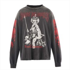 画像1: ©SAINT Mxxxxxx LS TEE SAINT IS A KISS Black (ロングスリーブTシャツ) (1)
