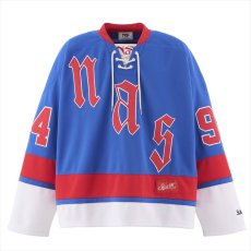 画像1: ©SAINT Mxxxxxx x NAS NAS_GAME SHIRT Blue (ゲームシャツ) (1)