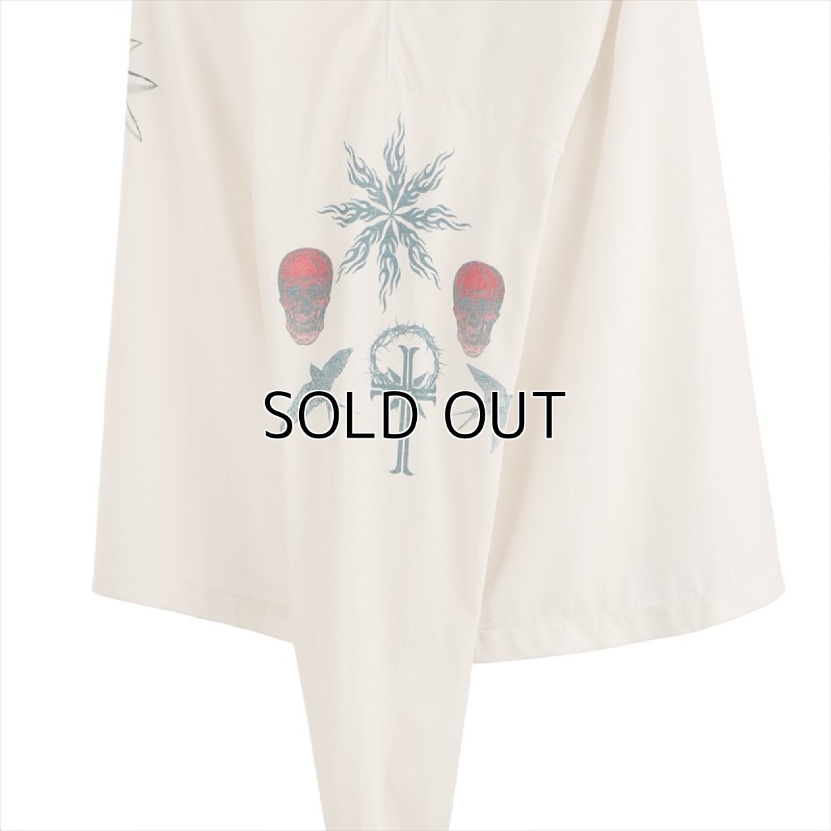 画像4: ©SAINT Mxxxxxx x DR.WOO DW_LS TEE TATTOO White (ロングスリーブTシャツ) (4)