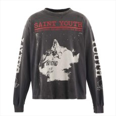 画像1: ©SAINT Mxxxxxx LS TEE SAINT YOUTH Black (ロングスリーブTシャツ) (1)