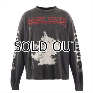 SAINT Mxxxxxx LS TEE SAINT IS A KISS Black