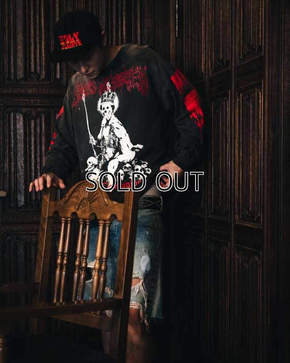 画像4: ©SAINT Mxxxxxx LS TEE SAINT IS A KISS Black (ロングスリーブTシャツ) (4)