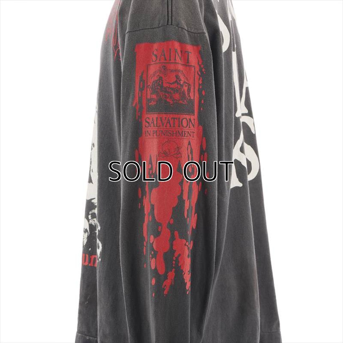 画像3: ©SAINT Mxxxxxx LS TEE SAINT IS A KISS Black (ロングスリーブTシャツ) (3)